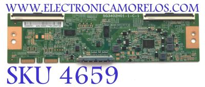 T-CON PARA MONITOR CURVO GIGABYTE / NUMERO DE PARTE 3429A10005 / 3429A100050611T / SG3402H01-1-C-1 / SG3402H01-1 / PANEL SG3402H01-1 / MODELO G34WQC A